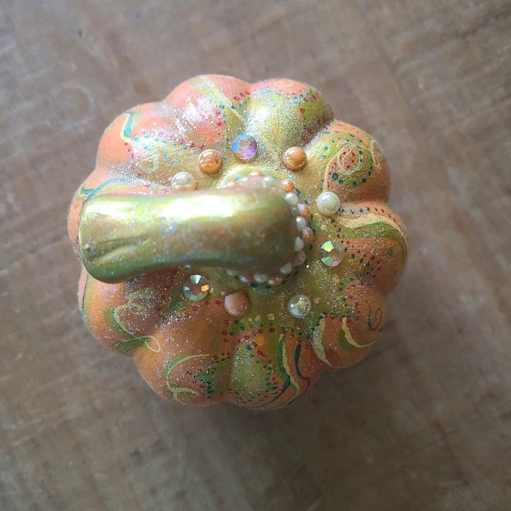 Ceramic Pumpkin Orange 5.5